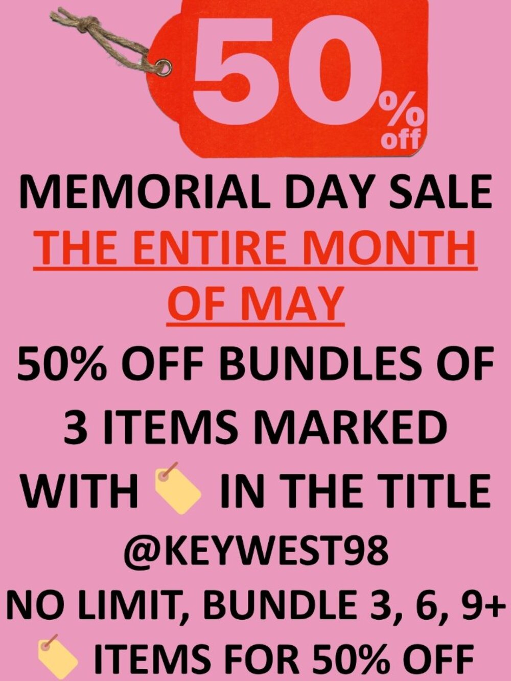 🏷 50% OFF SALE 🏷